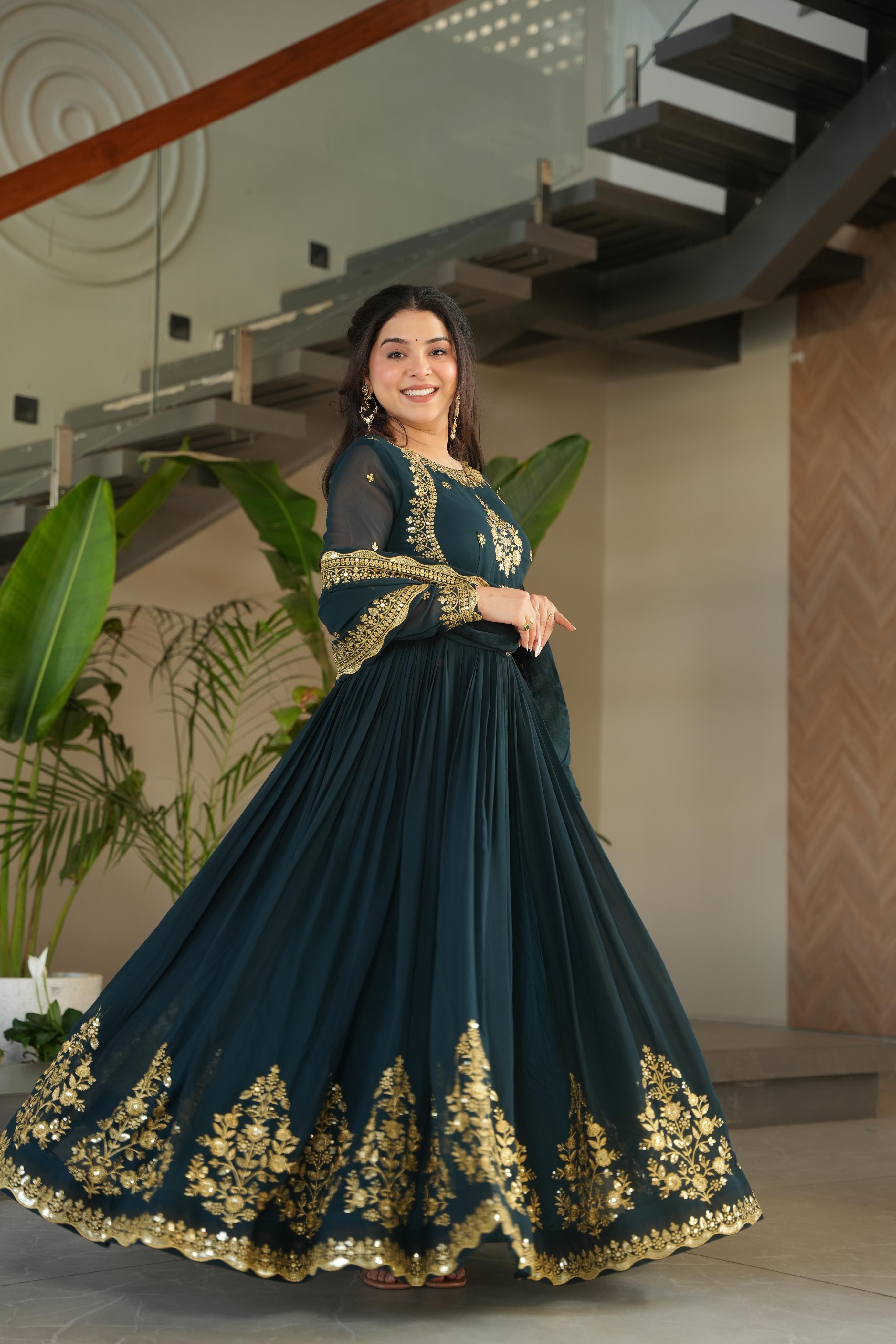 Womenline Rama Color Designer luxury Gown