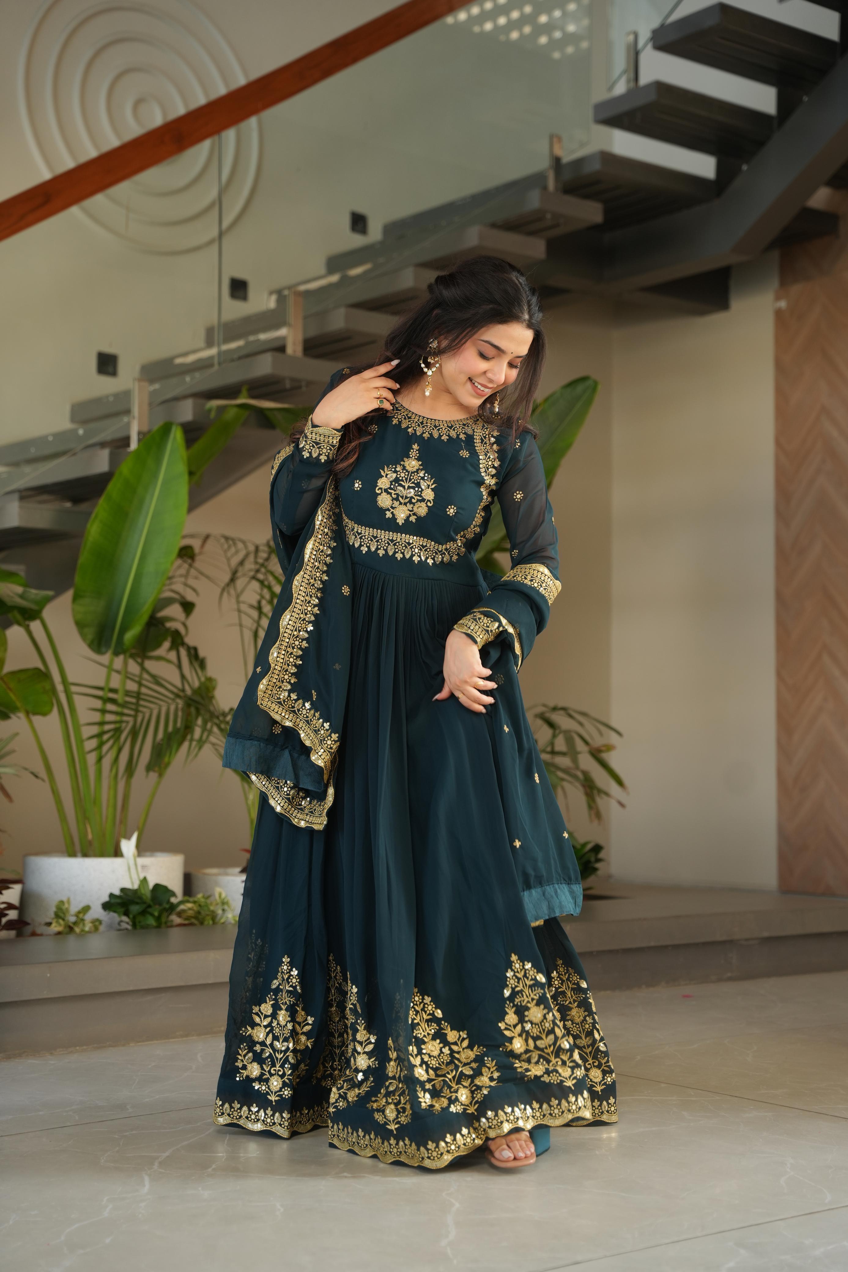 Womenline Rama Color Designer luxury Gown