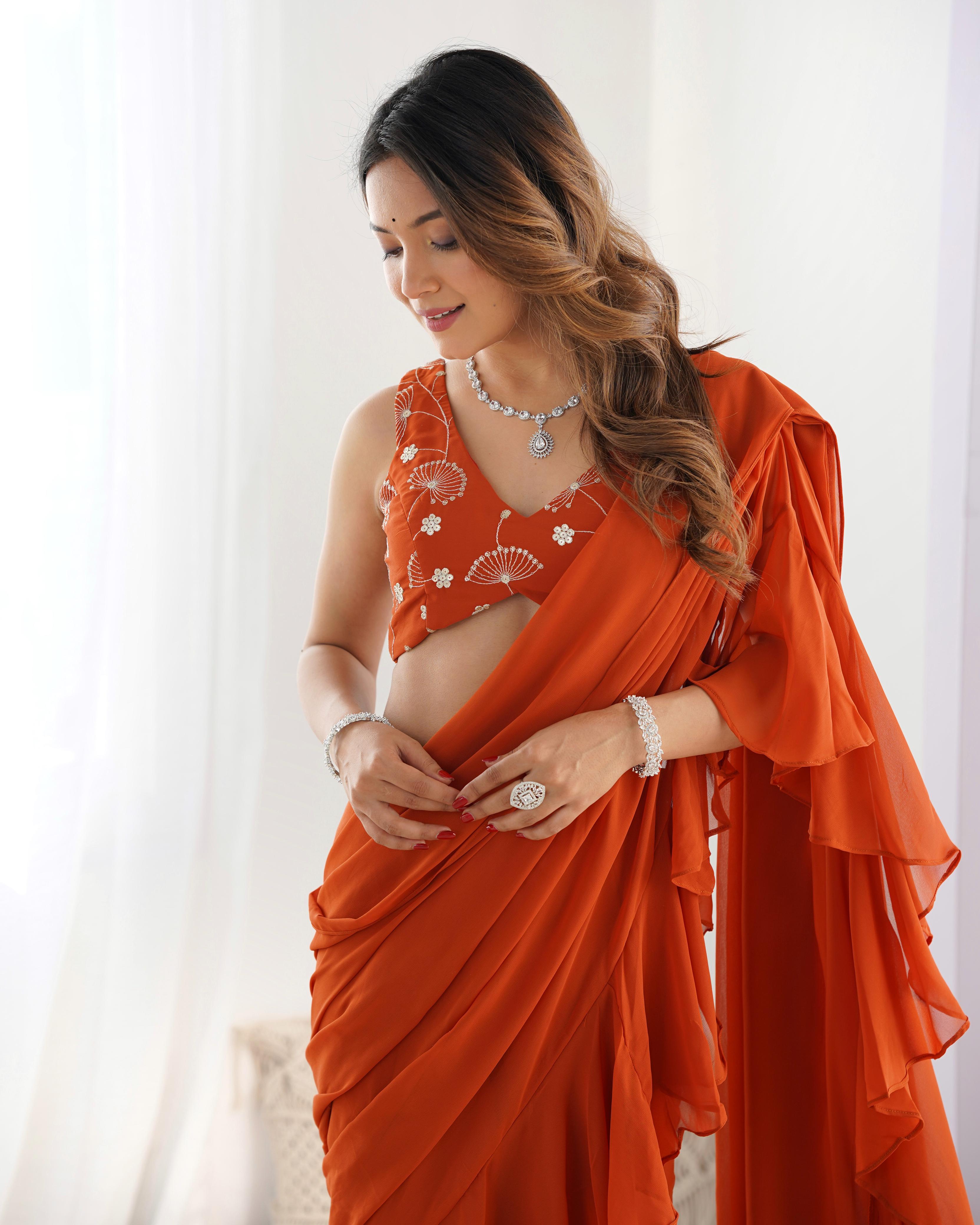 Womenline Ready to Wear Sharara saree
