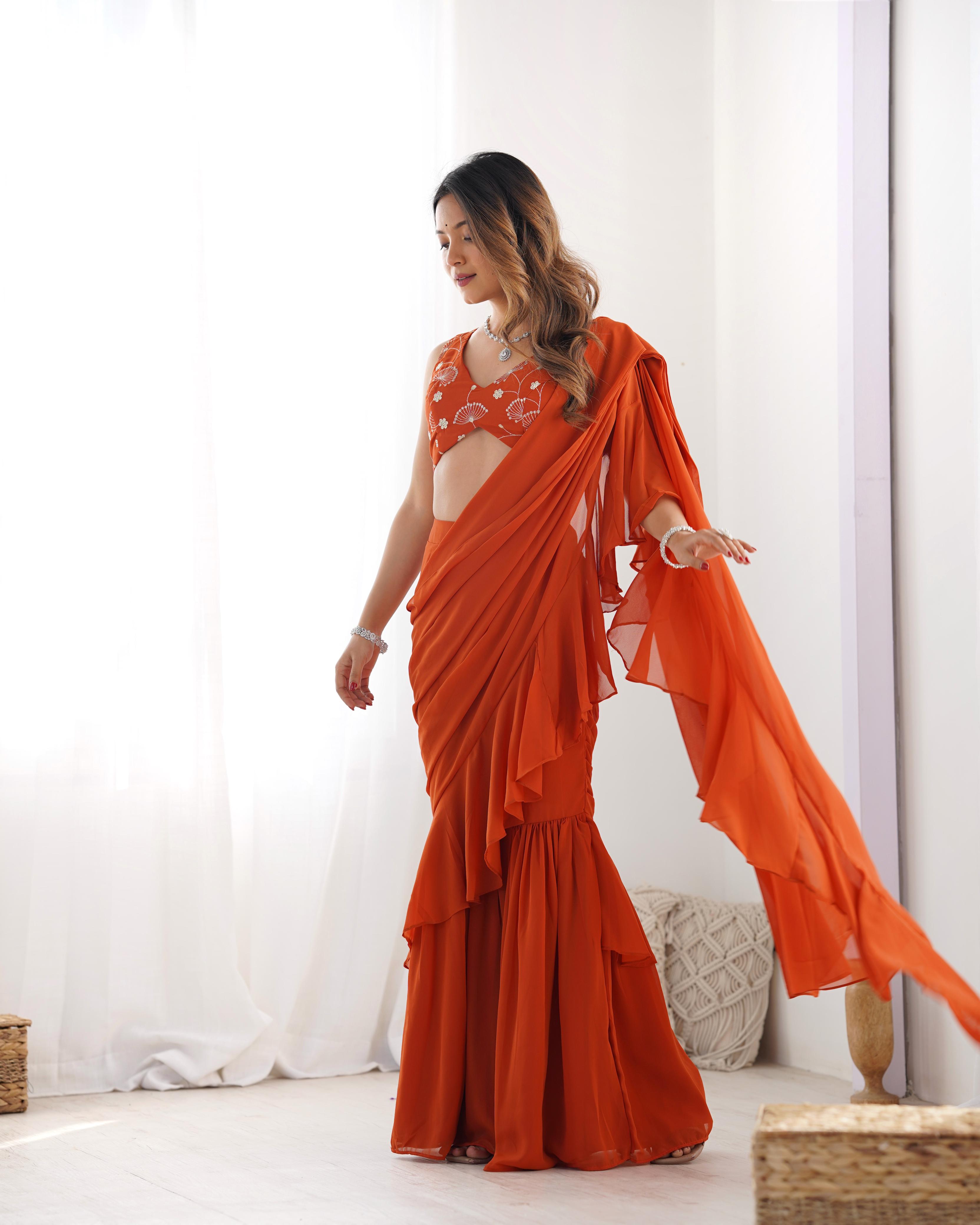 Womenline Ready to Wear Sharara saree