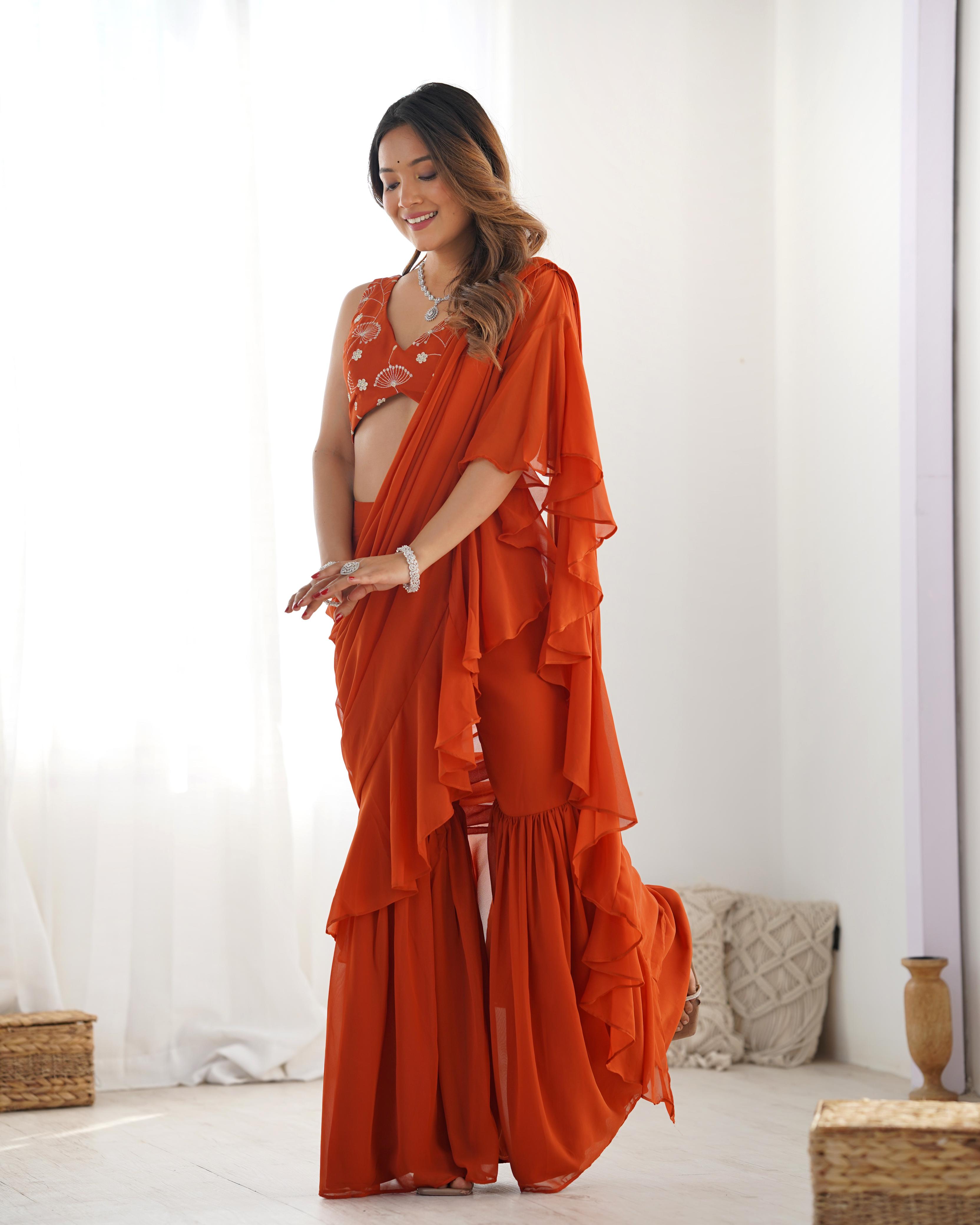 Womenline Ready to Wear Sharara saree