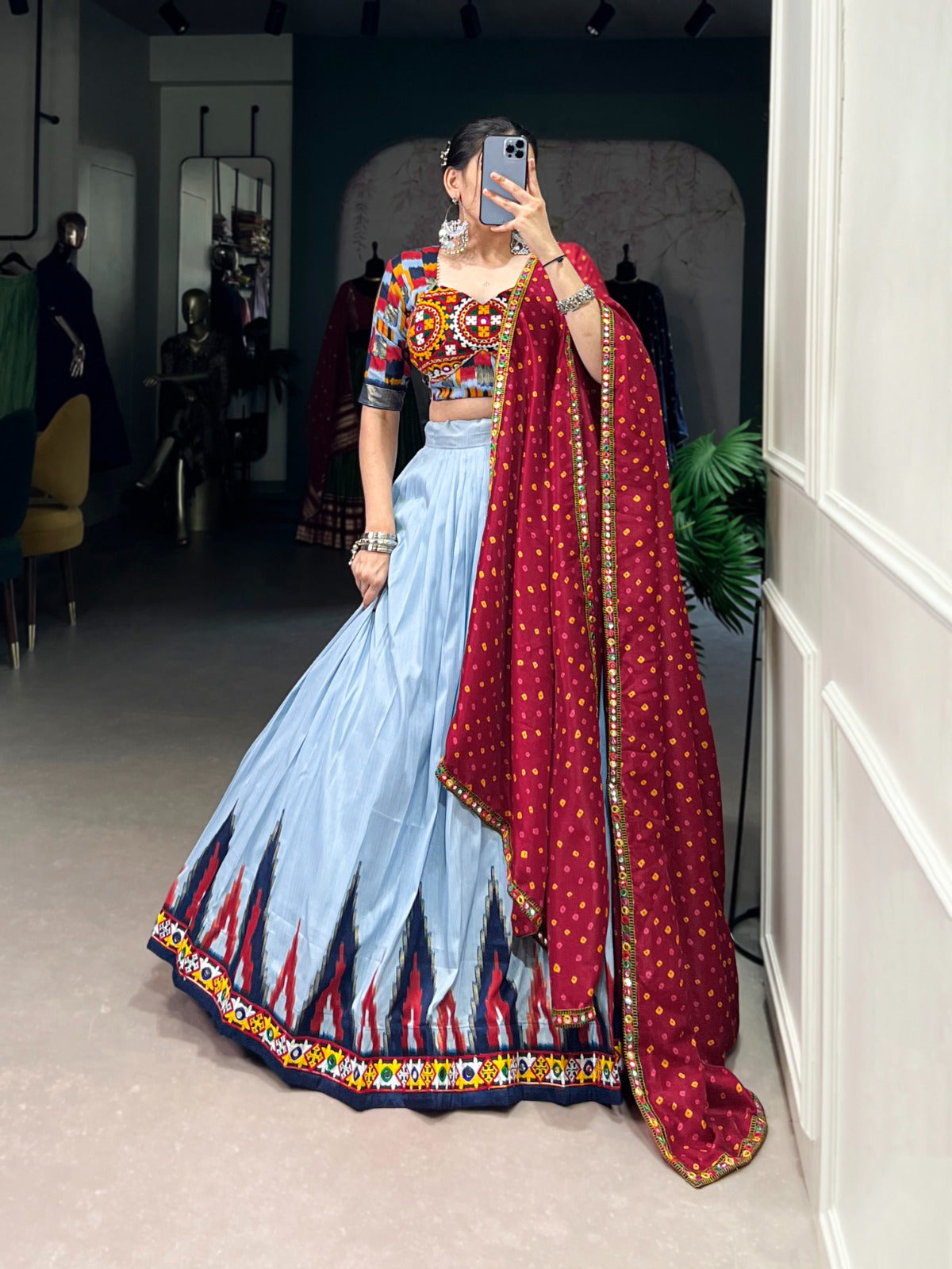 Womenline Stylish Navratri Lehenga Choli