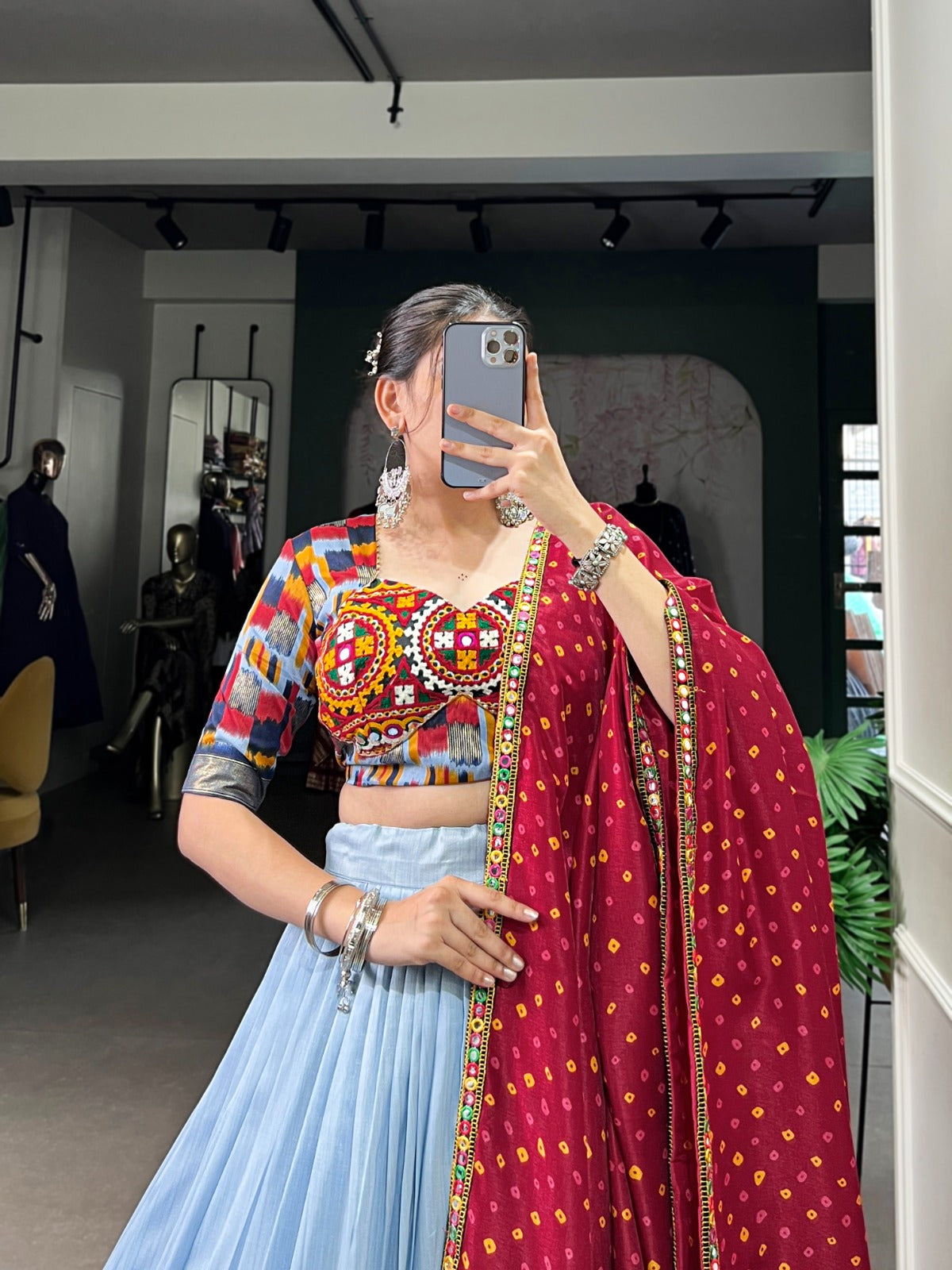 Womenline Stylish Navratri Lehenga Choli