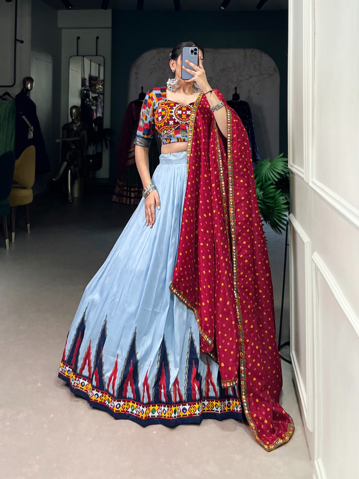 Womenline Stylish Navratri Lehenga Choli