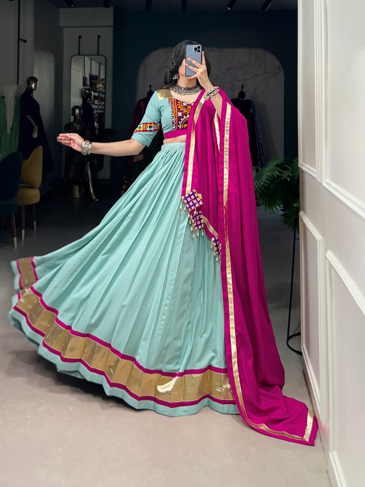 Womenline dress in timeless rayon grace Lehenga Choli
