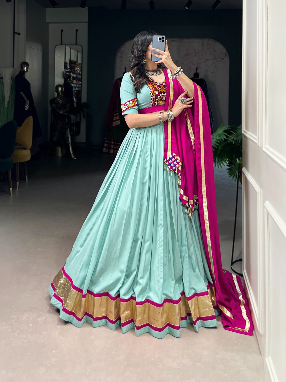 Womenline dress in timeless rayon grace Lehenga Choli
