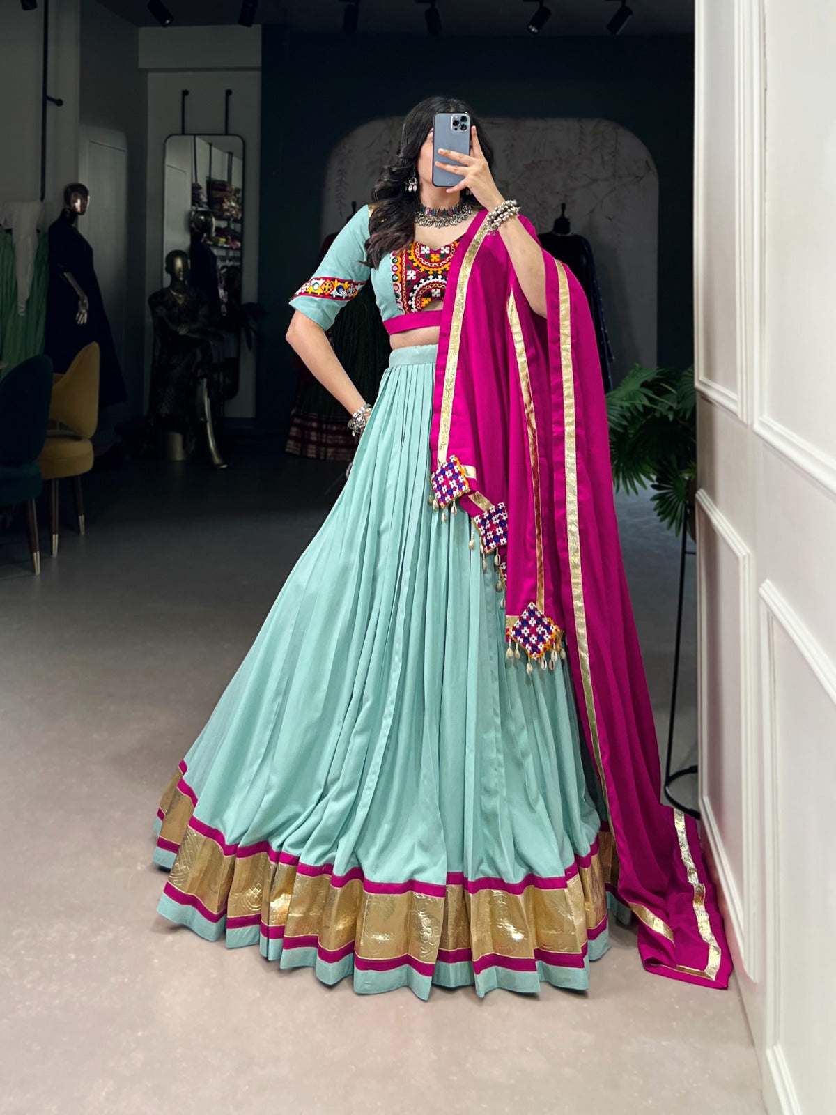 Womenline dress in timeless rayon grace Lehenga Choli