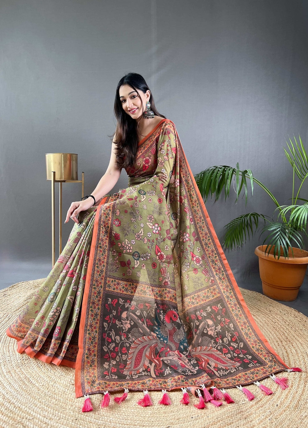 Womenline kalamkari saree