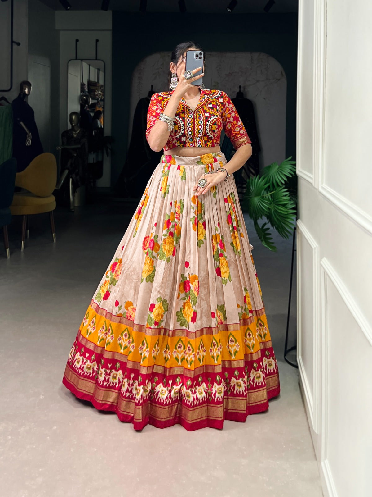 Womenline perfect Navratri ensemble Lehenga Choli