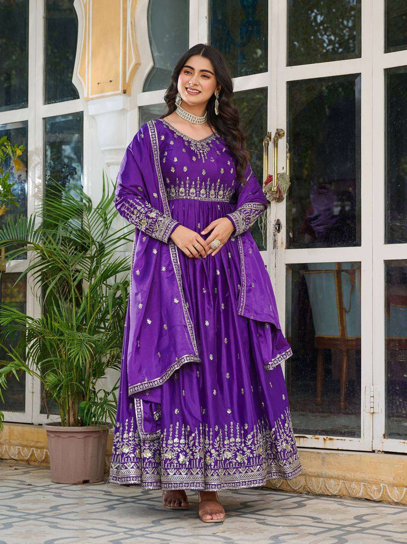 WomenLine Fairytale Inspired Gown with Royal Look Finish