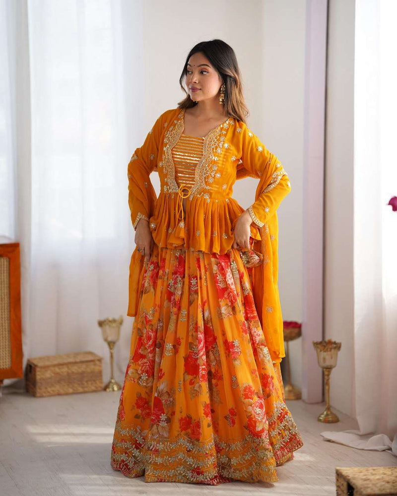 Twirl-Ready Lehenga Ensemble with Ethnic Luxe Finish