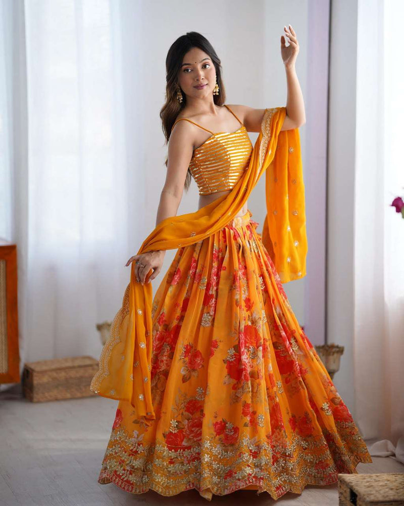 Twirl-Ready Lehenga Ensemble with Ethnic Luxe Finish