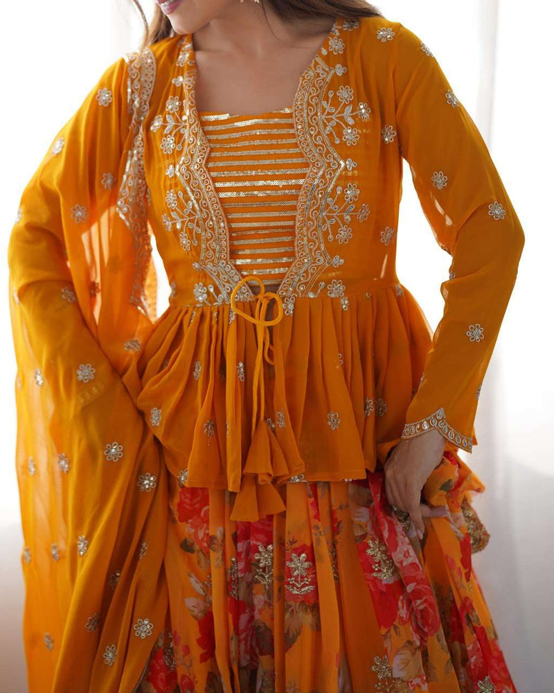 Twirl-Ready Lehenga Ensemble with Ethnic Luxe Finish