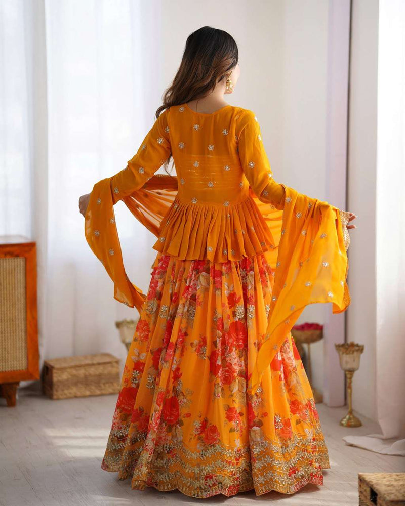 Twirl-Ready Lehenga Ensemble with Ethnic Luxe Finish