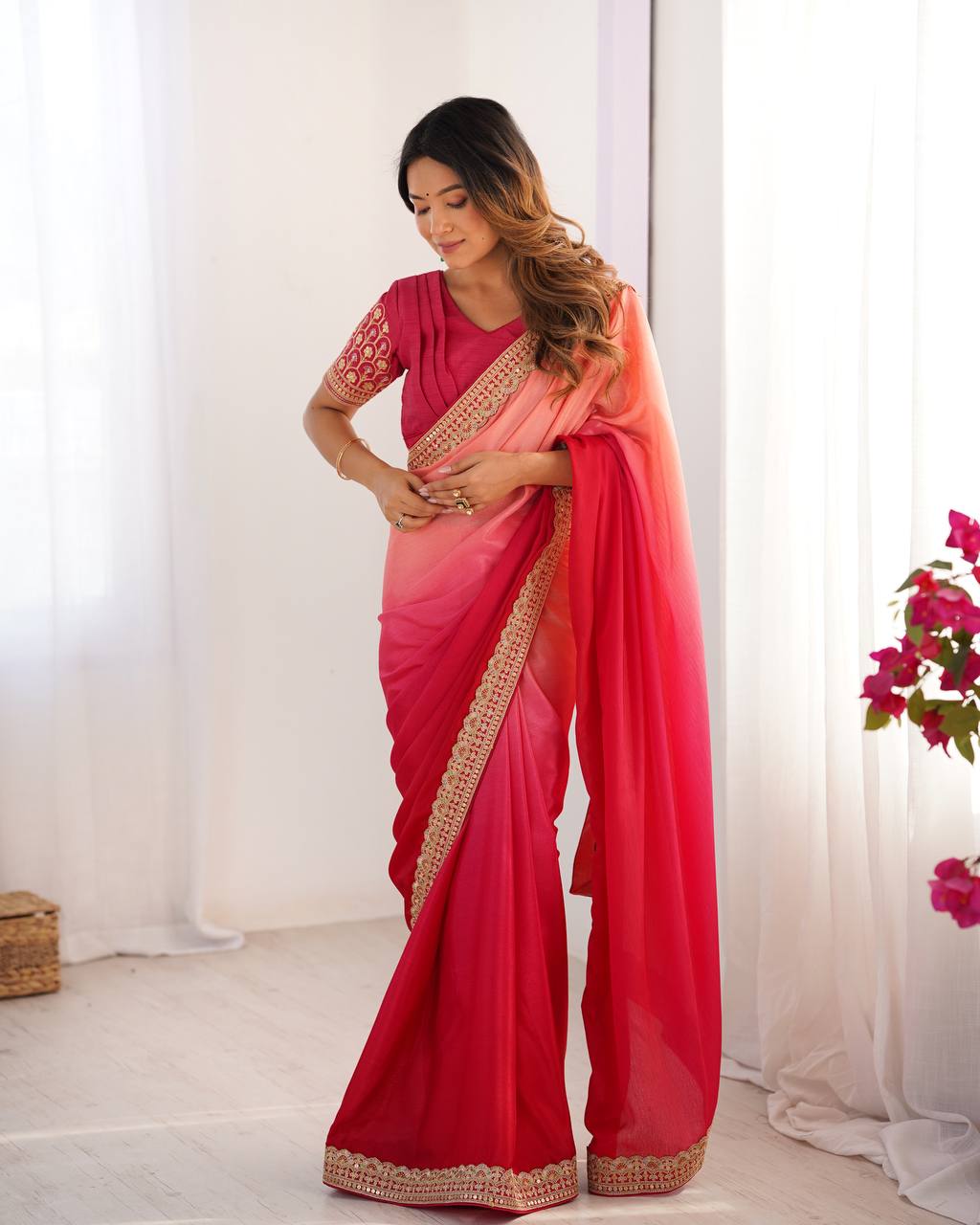 WomenLine Graceful Saree Drape for Every Occasion