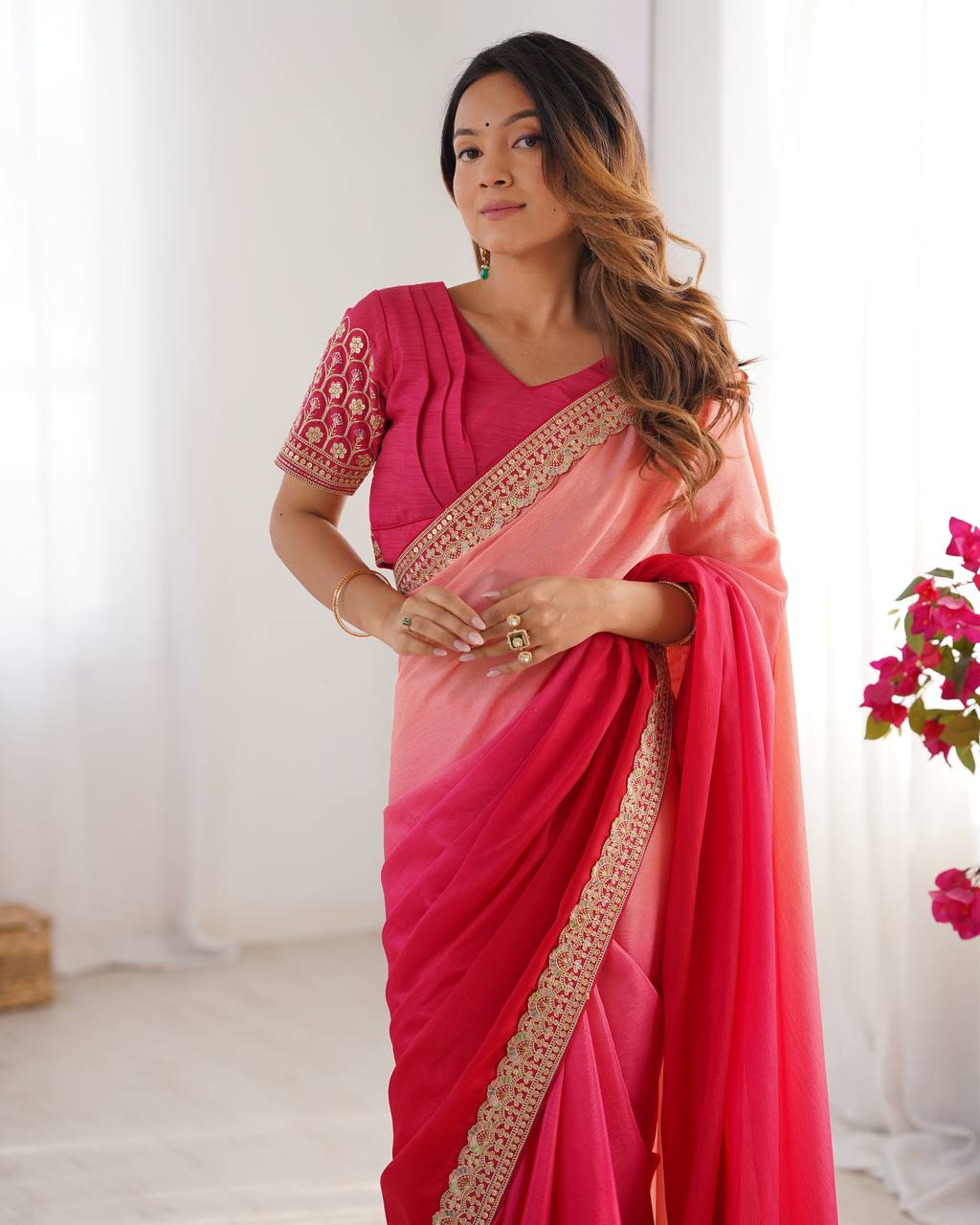 WomenLine Graceful Saree Drape for Every Occasion