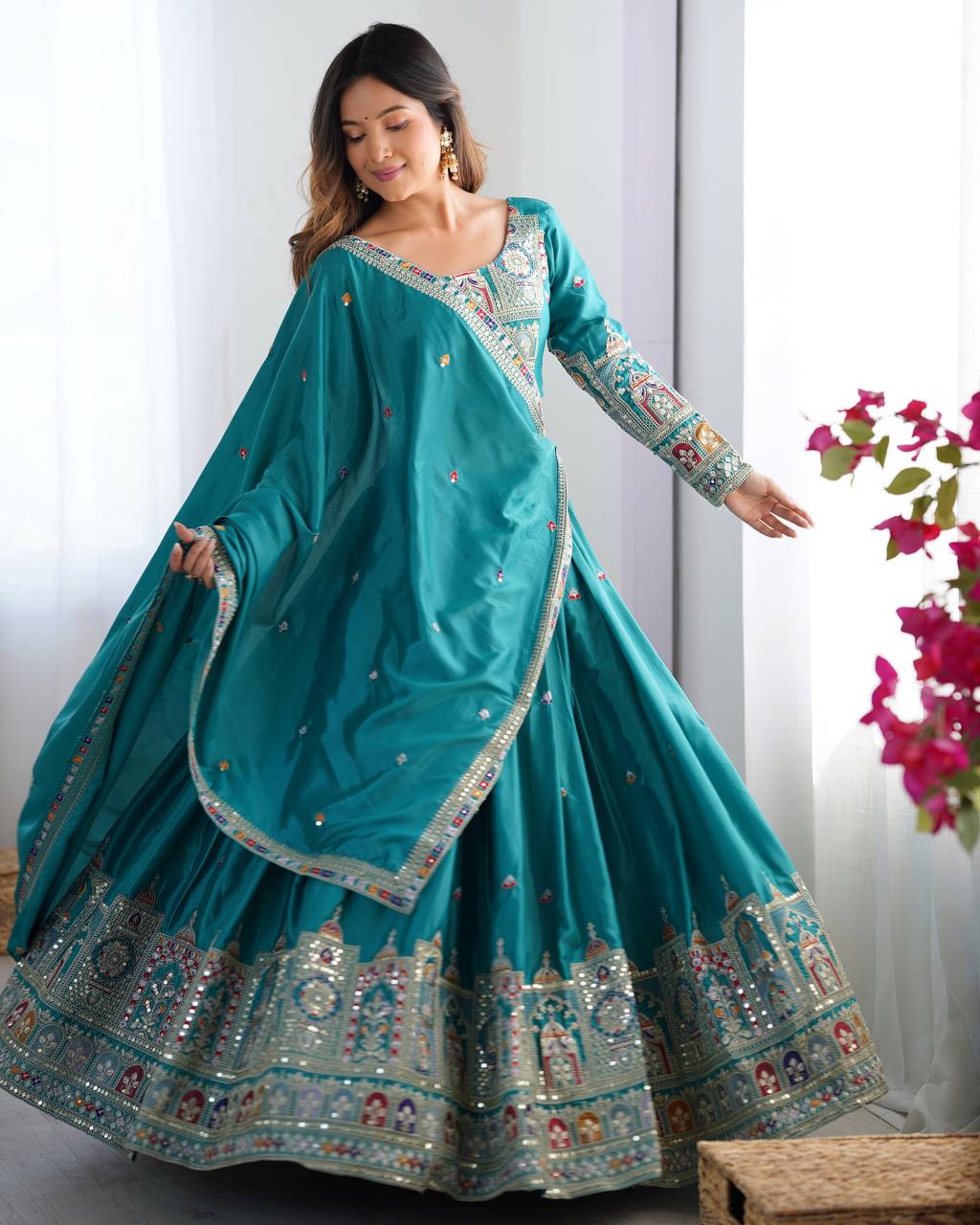 Regal Charm Lehenga Choli with Elegant Flare Detail