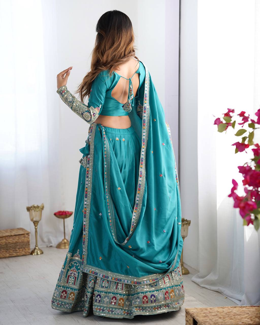 Regal Charm Lehenga Choli with Elegant Flare Detail