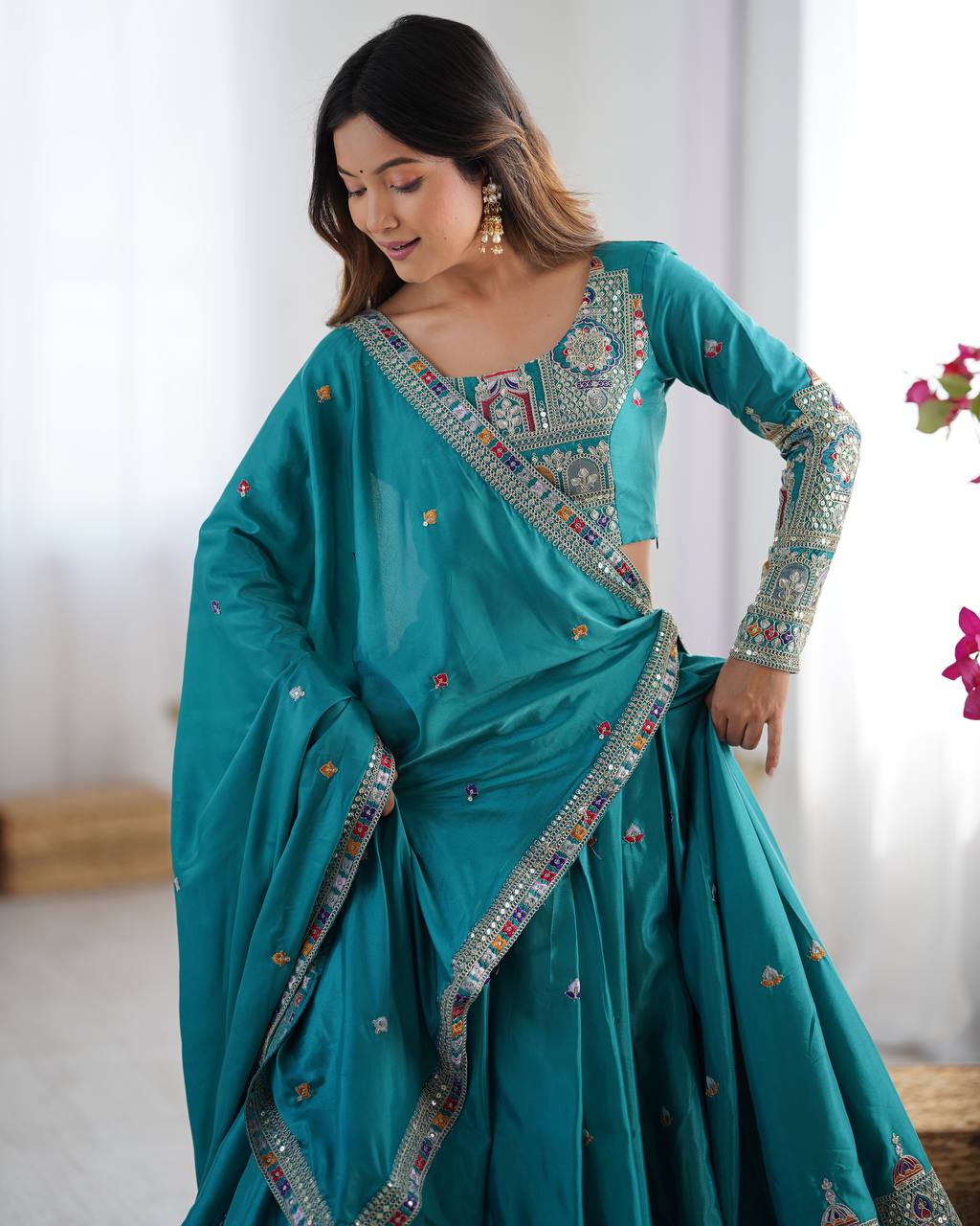 Regal Charm Lehenga Choli with Elegant Flare Detail