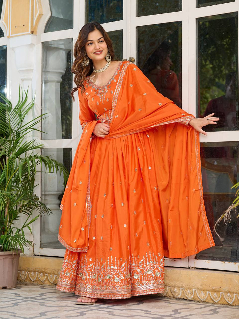 WomenLine Luxe Finish Gown Perfect for Festive Evenings