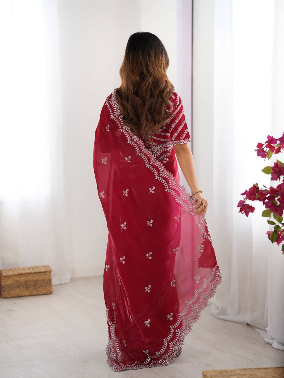 WomenLine Artisanal Saree for Timeless Traditional Charm