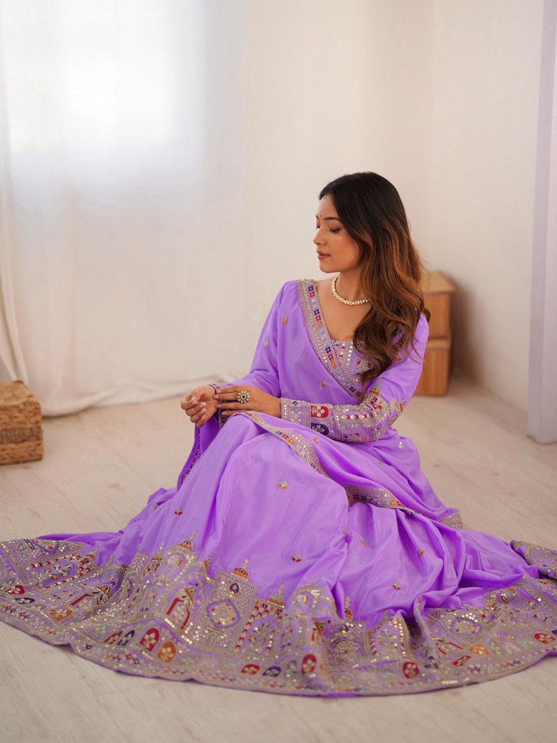 Womenline Light Purpal Color Designer Lehenga Choli