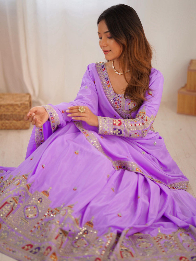 Womenline Light Purpal Color Designer Lehenga Choli