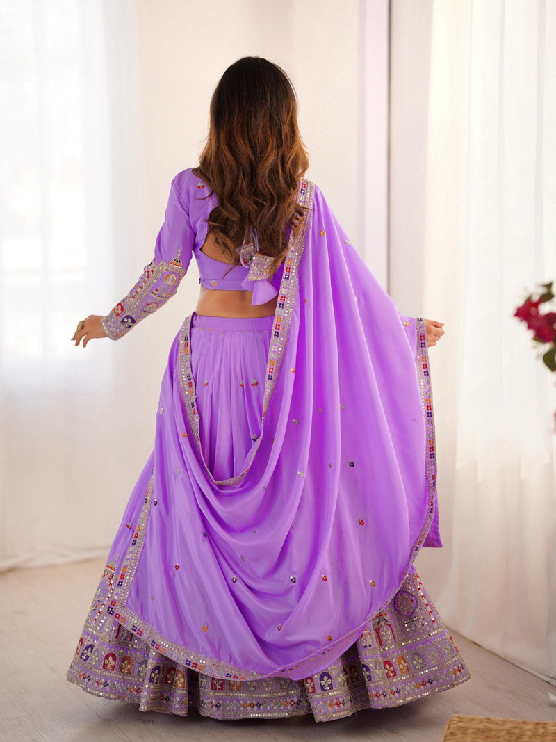 Womenline Light Purpal Color Designer Lehenga Choli