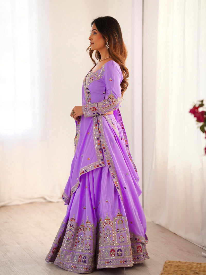 Womenline Light Purpal Color Designer Lehenga Choli