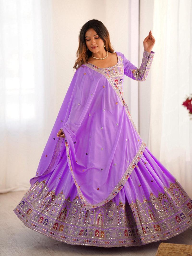 Womenline Light Purpal Color Designer Lehenga Choli