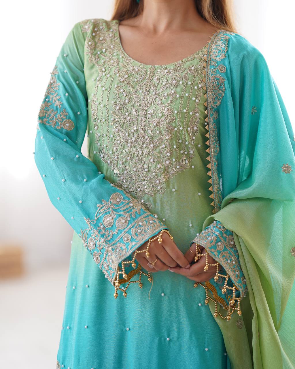 WomenLine Girls Stylish Sharara Suit