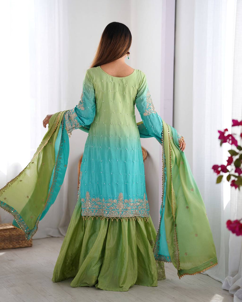 WomenLine Girls Stylish Sharara Suit