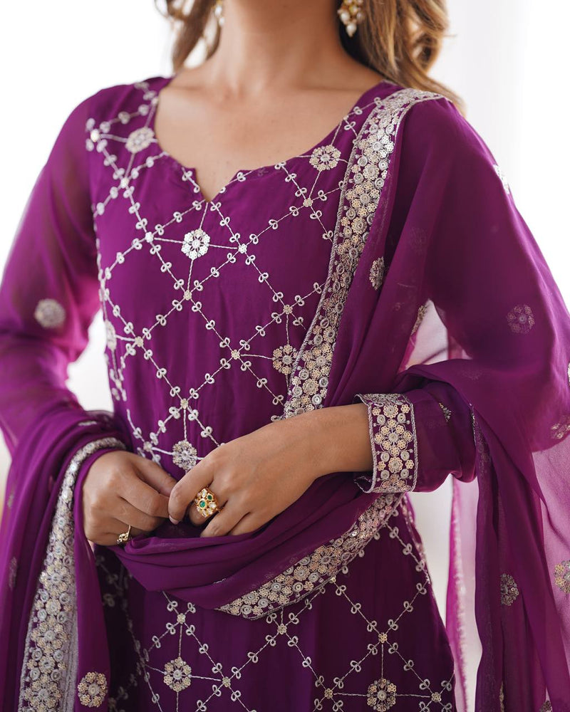 WomenLine Embellished Sharara Suit – Girls Wear