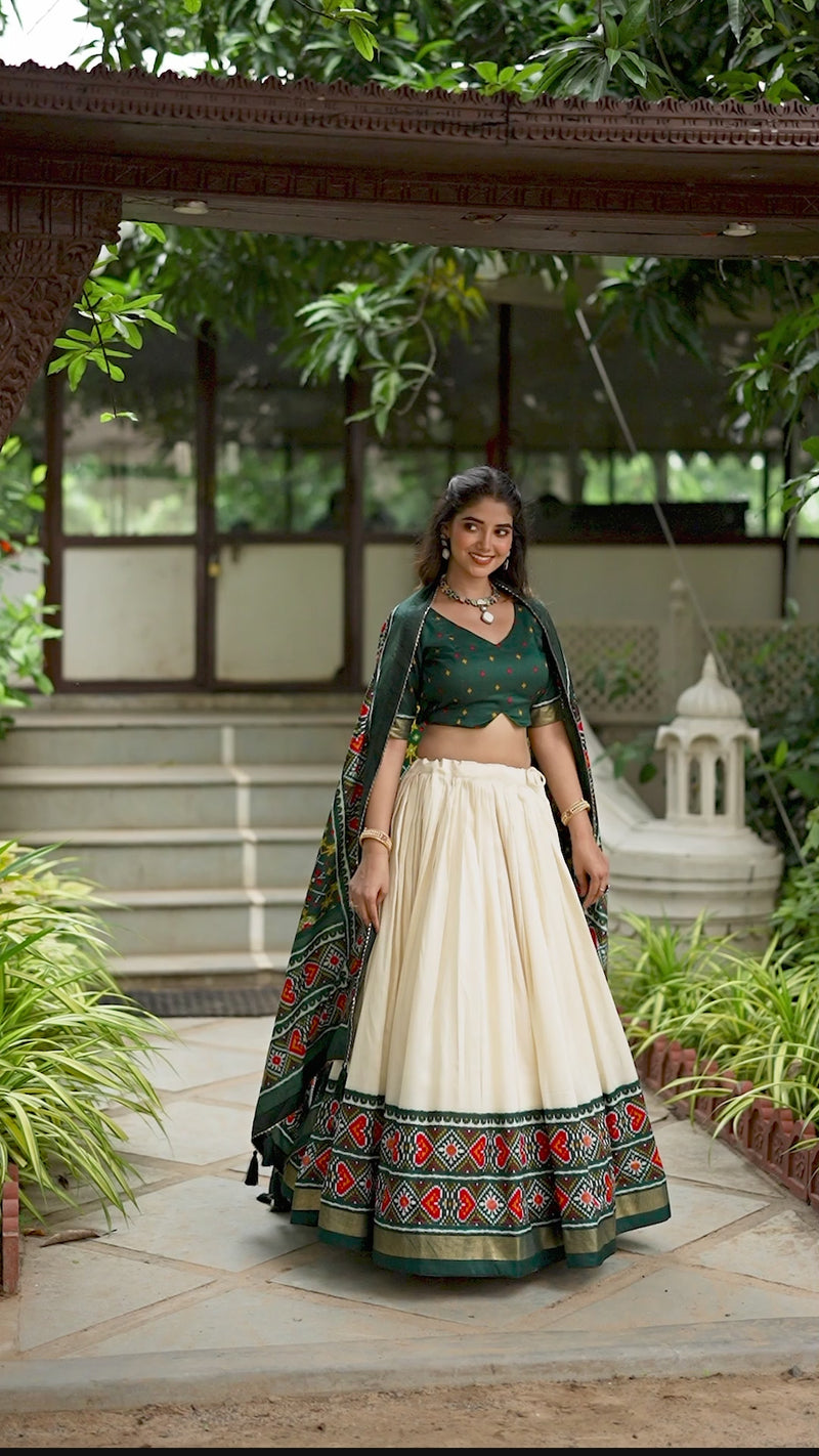 Womenline Green Color Lehenga Choli