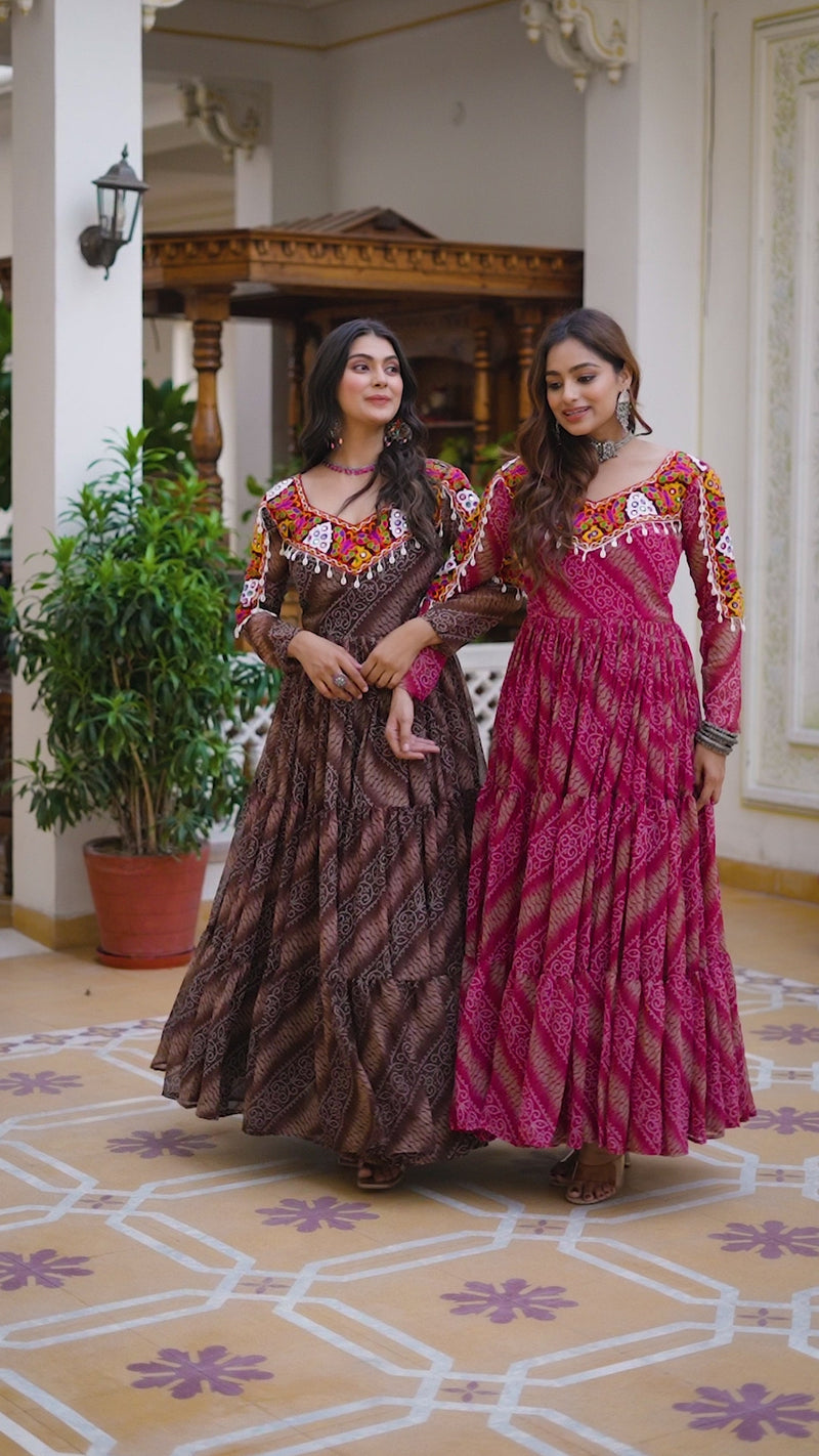 Womenline Gamathi Work Navratri Special Gown