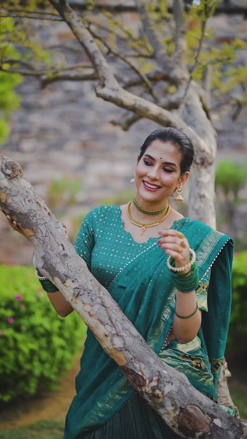 Womenlibne Tussar Silk Lehenga Choli