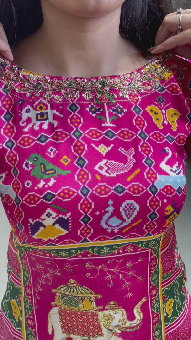 Womenline Creating these completely printed and hand work